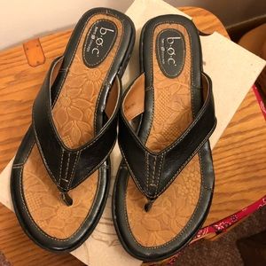 B.Ø.C (by Børn) "Zita" Black Leather Sandals